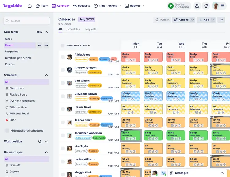 Calendar from Unrubble