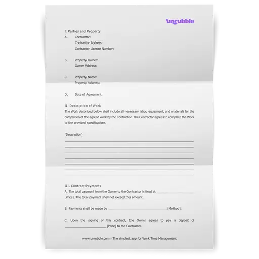 Construction Contract Template [Free Download]