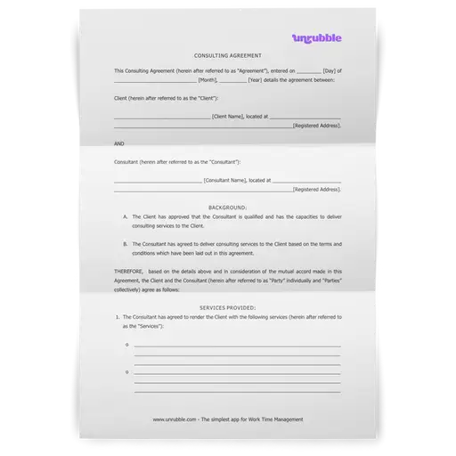 Consulting Agreement Template Free Download