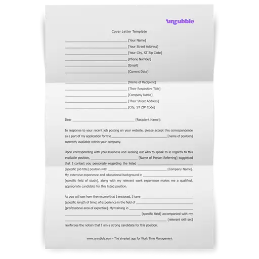 Make An Awesome First Impression With This Cover Letter Template [Free Download]