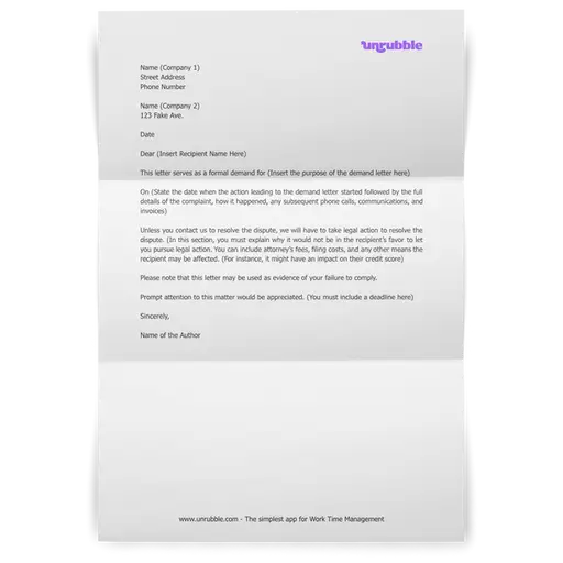 Demand Letter Template [Free Download]
