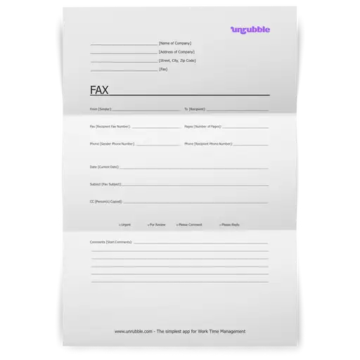 Fax Cover Sheet Template Free Download