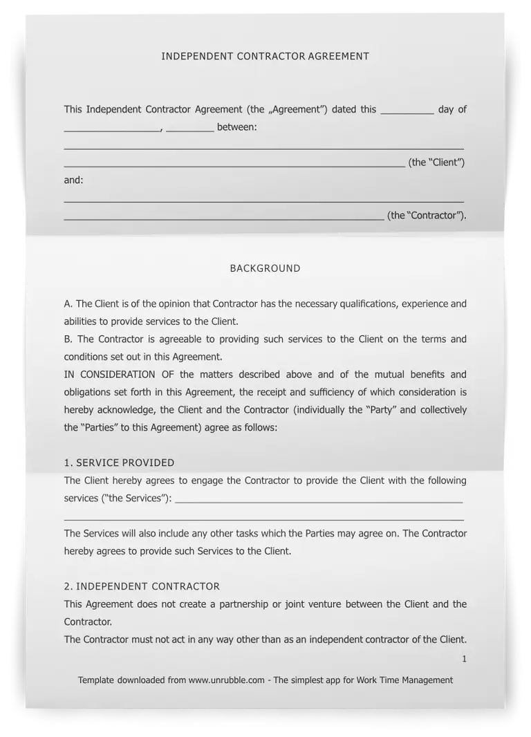 Independent-Contractor-Agreement