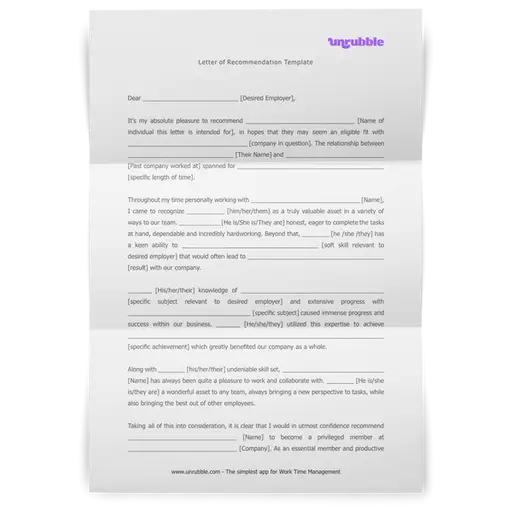 Recommend People The Right Way With This Letter Of Recommendation Template [Download]