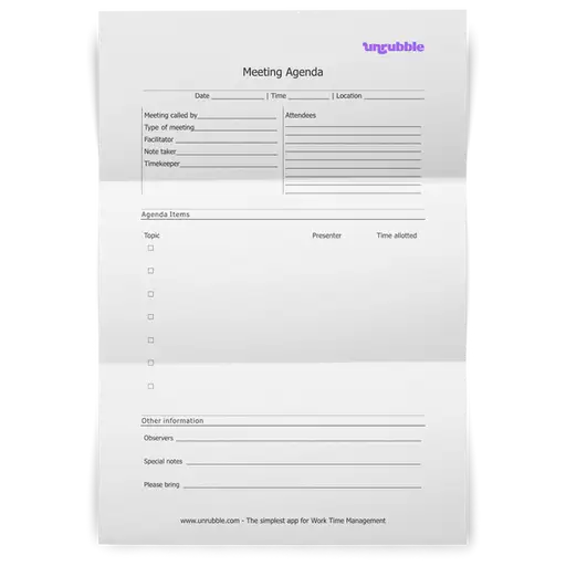 Meeting Agenda Template