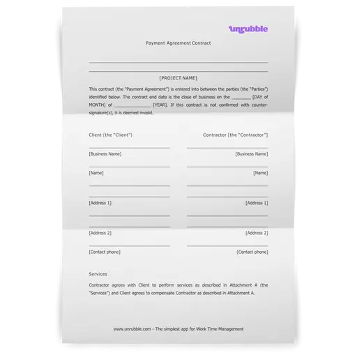Payment Agreement Template Download