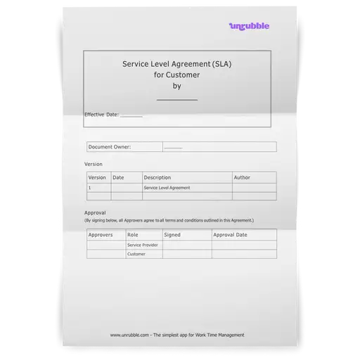 Service Level Agreement (SLA) - Free Template (Word) [Download]
