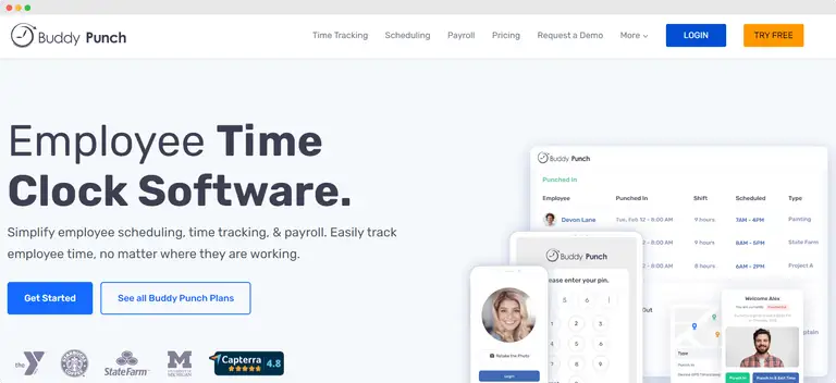 BuddyPunch Developer Time Tracking Software