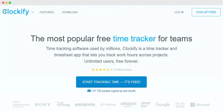 Clockify Developer Time Tracking Software
