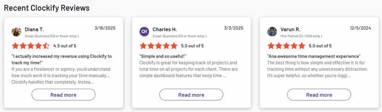 Clockify review for Toggl Track alternatives