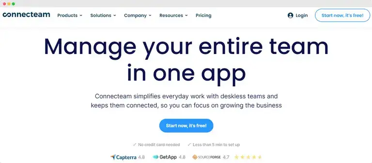 Connecteam remote employee time tracking