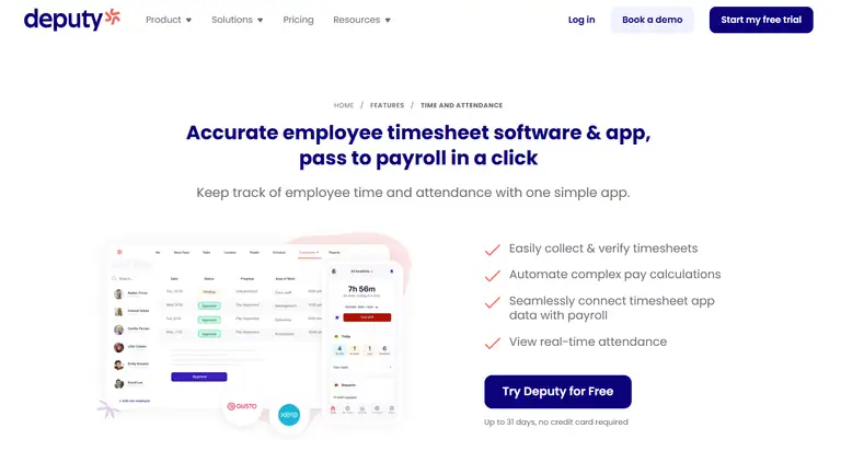 Deputy online attendance tracker