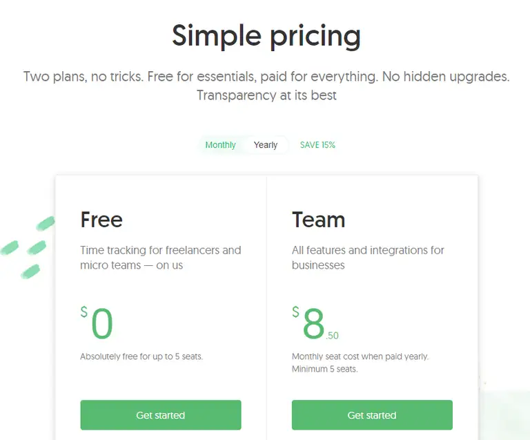 Everhour pricing