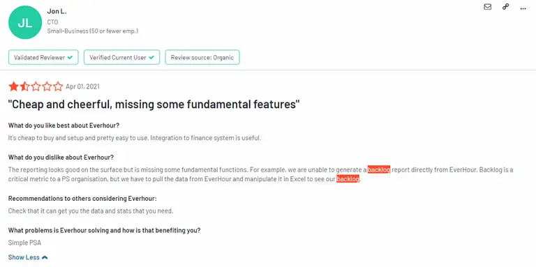 Everhour system