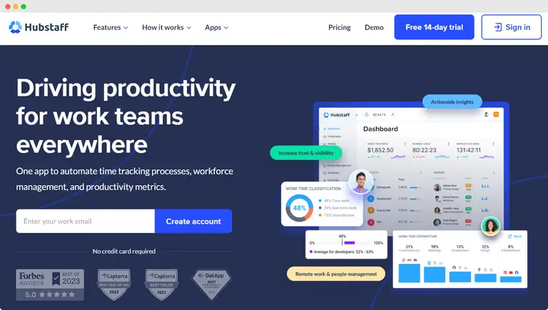 Hubstaff Developer Time Tracking Software