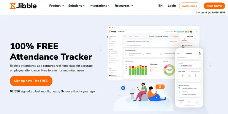 Jibble online attendance tracker