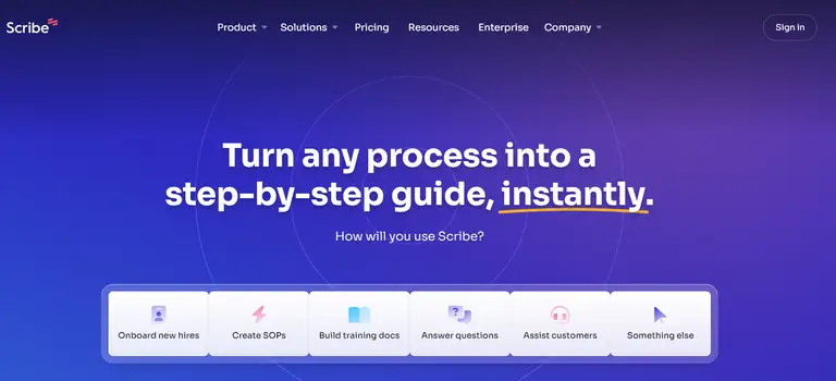 Scribe remote work software