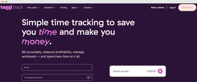 TogglTrack Developer Time Tracking Software