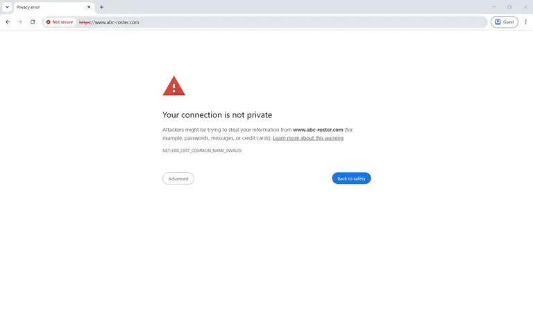 ABC Roster security