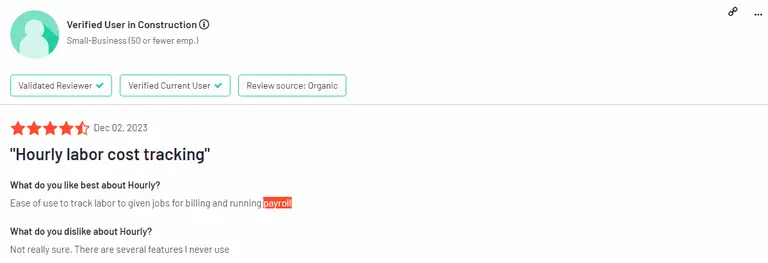 App for payroll - Hourly