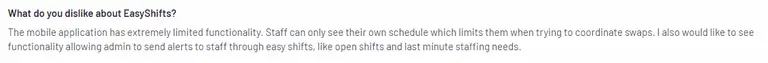 EasyShifts app