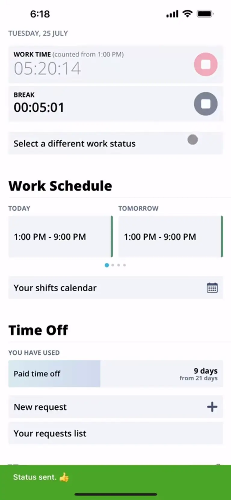Improve employee scheduling process with Unrubble's Employee Self-Service App for full time employee needs and more.