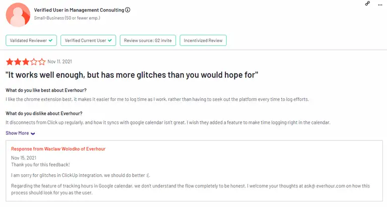 Everhour platform