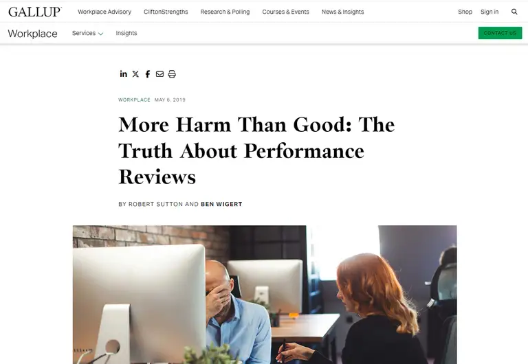 performance review gallup