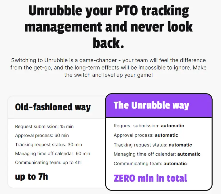 pto accrual and planning app