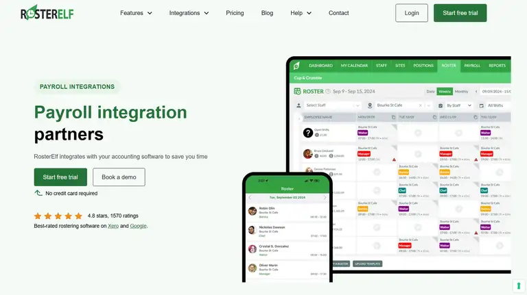 RosterElf integrations
