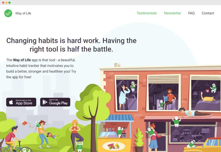 the goal tracking app