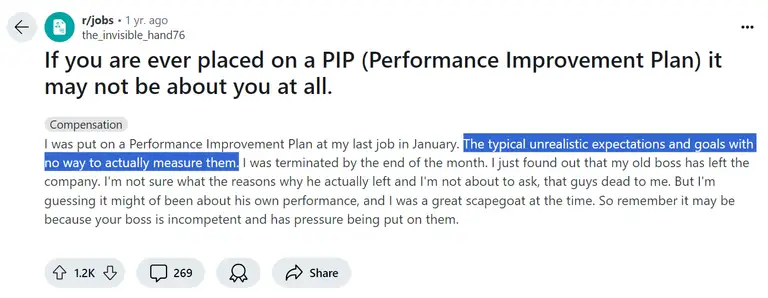 the performance improvement plan