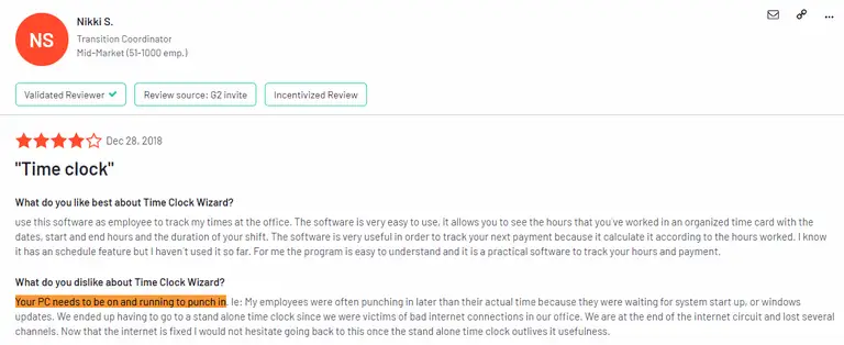 Time clock wizard alternatives