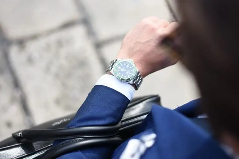 An image showing time, businessman, business, watch, wristwatch, timepiece, accessory, accessorize, man, fashion, men's fashion.