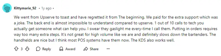 Toast Scheduling software