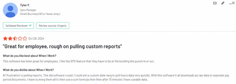 User reviews wheniwork
