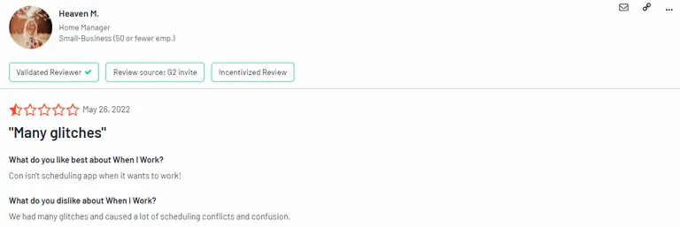 wheniwork user review