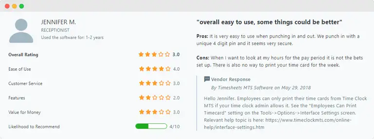 Best TimeClock MTS alternative