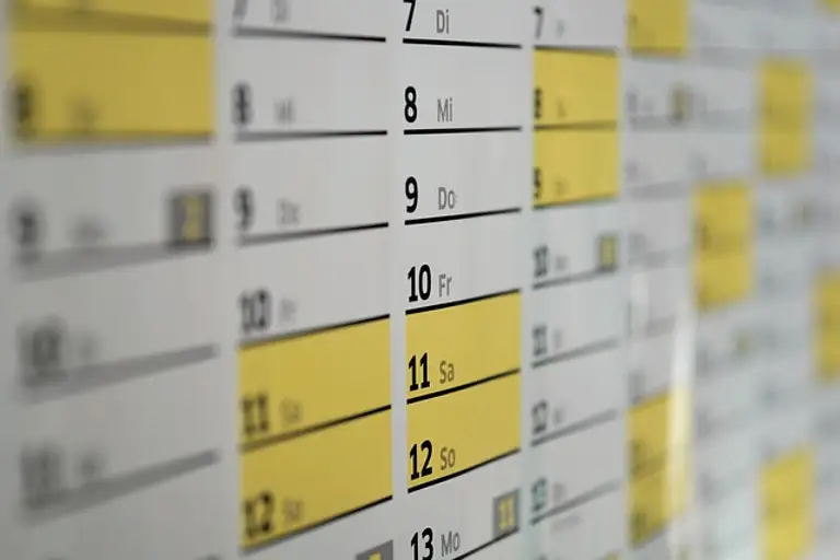 work calendars