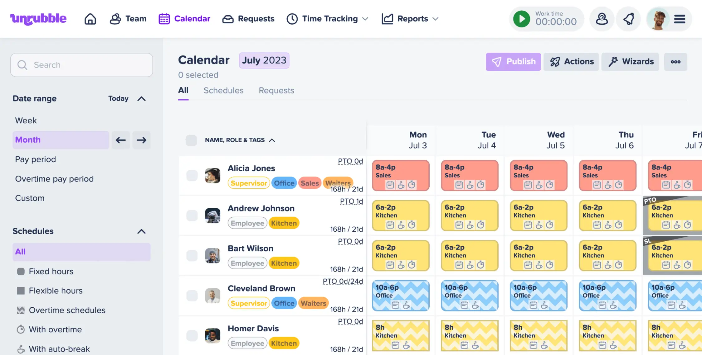 Simplify Time Recording with Digital Timesheets | Unrubble