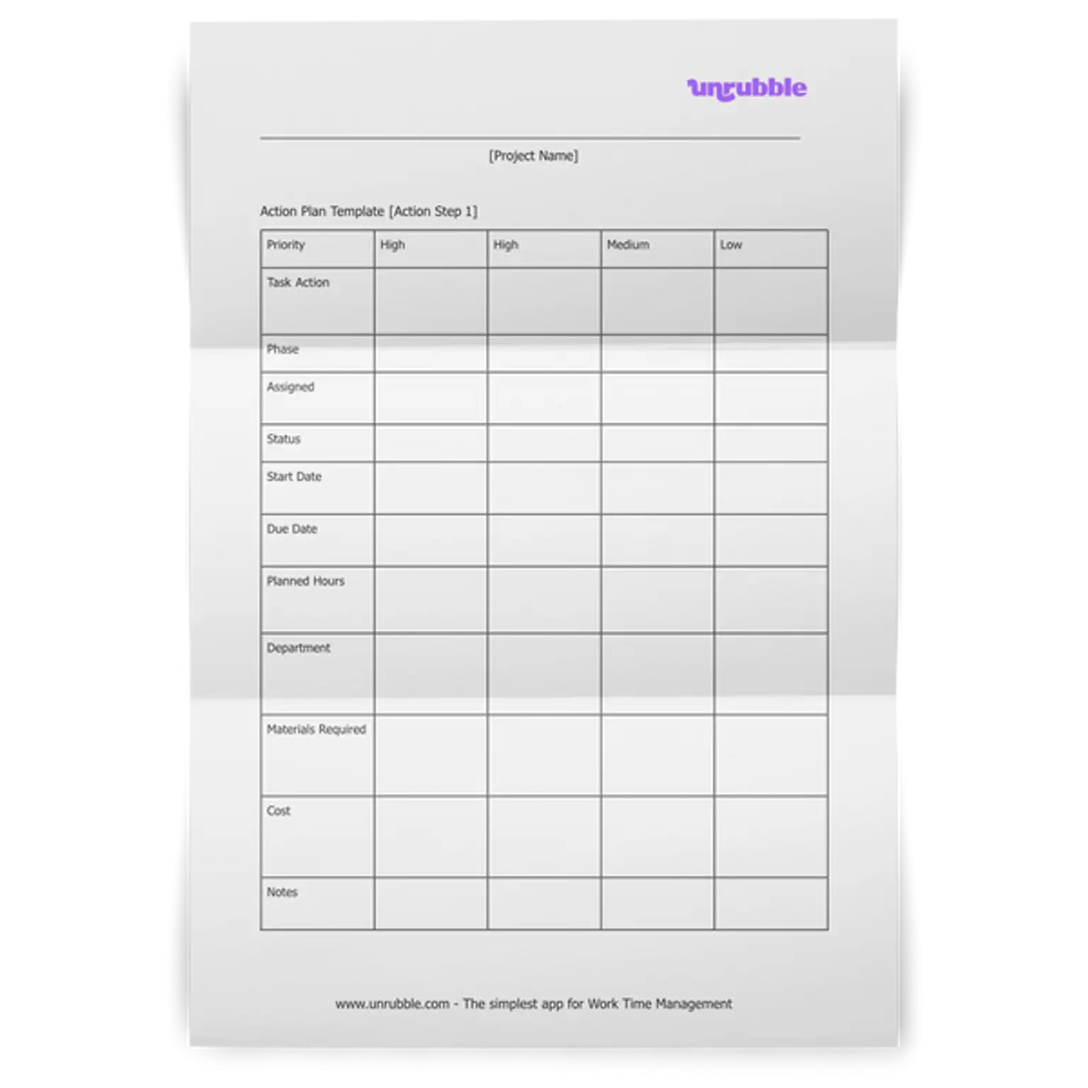 Action Plan Template Map Your Success Unrubble Templates